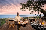Bumi Hills safari lodge Lake Kariba Zimbabwe luxury safari lodge lake view dining breakfast deck